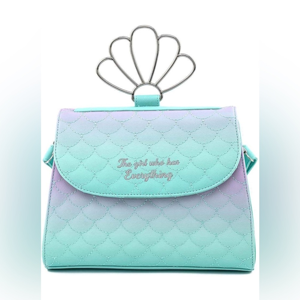 Loungefly Disney Ariel Little Mermaid Shell Handle Crossbody